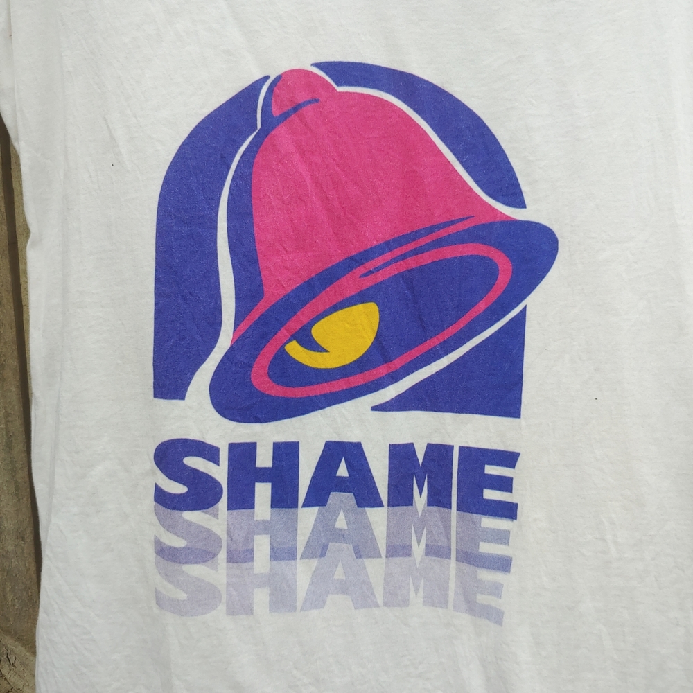 Funny V-Neck Shortsleeved Tee Shirt - Picture 6 of 8